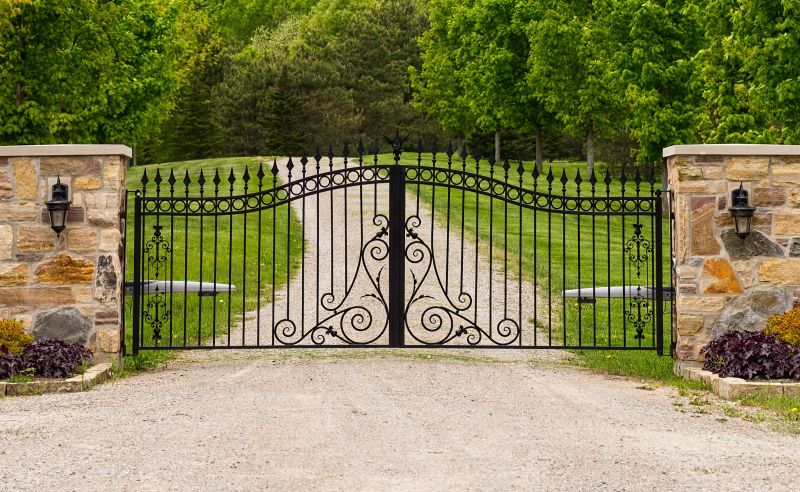 Attractive Wrought Iron Gate