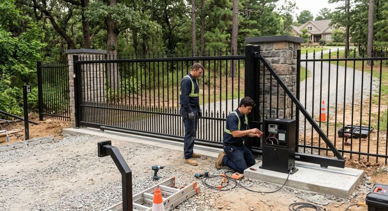 Remote Gate Installation in Roswell, GA